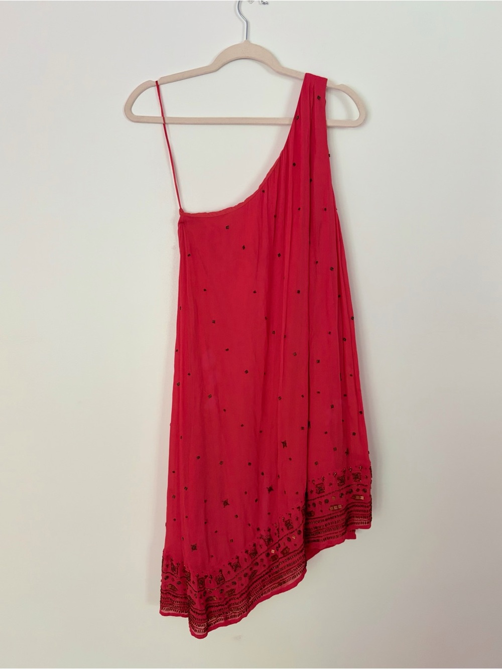 Free People One-Shoulder Embroidered Women’s Dress - Size S
